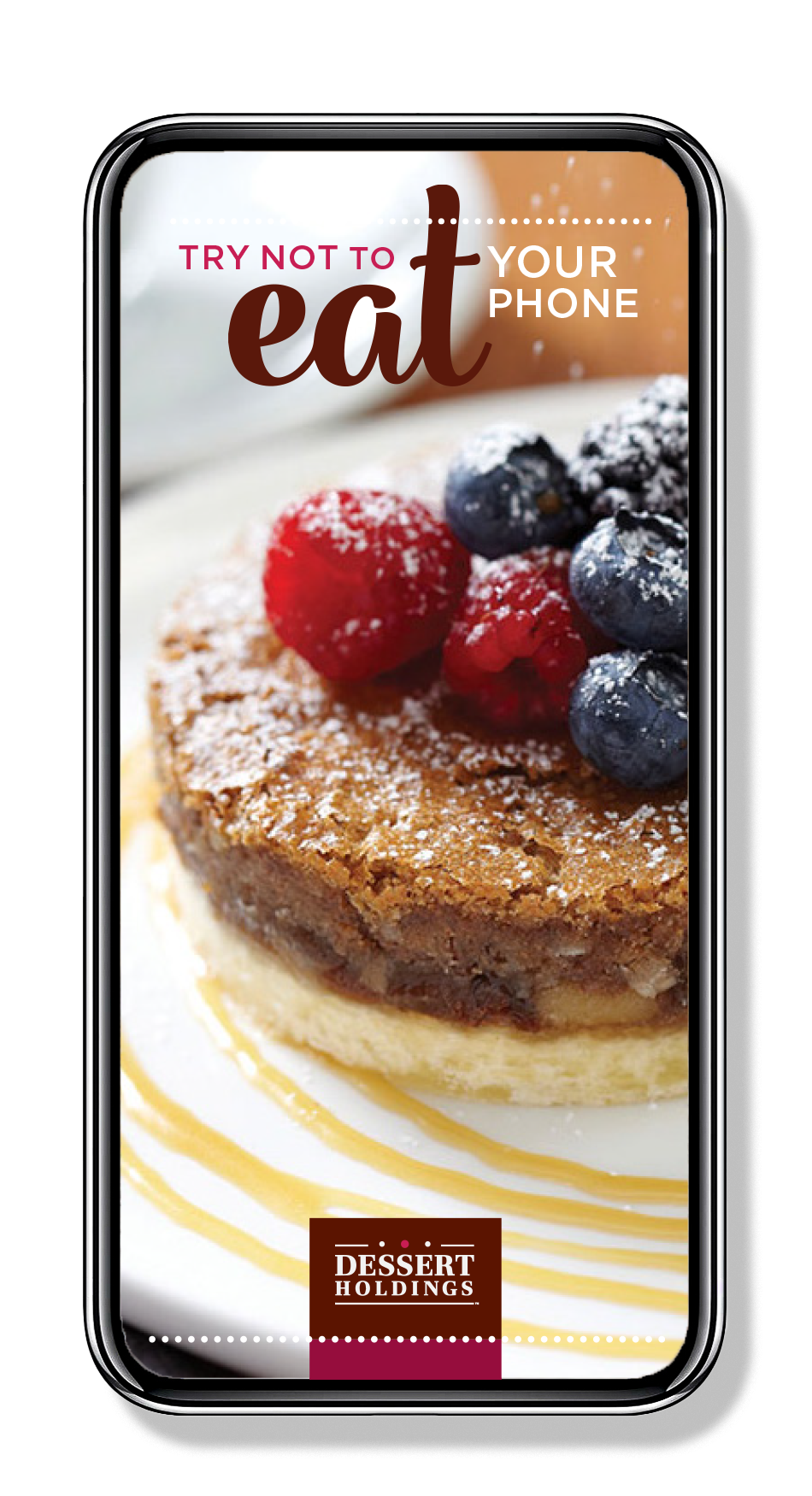 Dessert Holding Instagram story in phone1